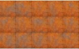 Fotobehang Papier Metaallook | Bruin, Oranje | 254x184cm