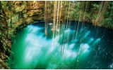 Fotobehang Natuur | Groen, Blauw | 104x70,5cm