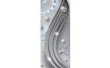 Deursticker Muursticker Modern  | Zilver, Blauw | 91x211cm