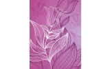 Fotobehang Papier Bloem | Paars, Roze | 184x254cm
