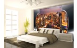 Fotobehang Skyline, Steden | Bruin | 152,5x104cm