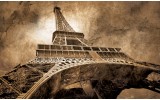 Fotobehang Vlies | Eiffeltoren, Parijs | Sepia | 368x254cm (bxh)