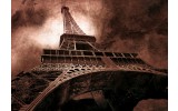Fotobehang Papier Eiffeltoren, Parijs | Bruin | 254x184cm