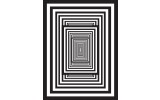 Fotobehang Papier 3D | Zwart, Wit | 184x254cm