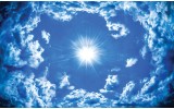 Fotobehang Lucht, Wolken | Blauw | 208x146cm