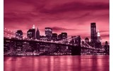 Fotobehang New York | Roze | 104x70,5cm