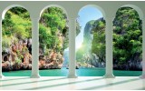 Fotobehang Natuur, Water | Groen | 104x70,5cm