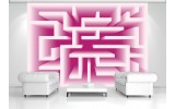 Fotobehang Design, Doolhof | Roze | 152,5x104cm