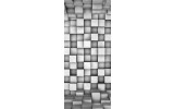 Deursticker Muursticker Abstract | Grijs | 91x211cm