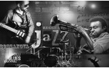Fotobehang Vlies | Muziek, Jazz | Zwart, Wit | 368x254cm (bxh)