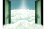 Fotobehang Papier Wolken | Groen | 368x254cm