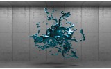 Fotobehang 3D, Design | Turquoise | 208x146cm