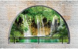 Fotobehang Natuur, Muur | Groen | 312x219cm