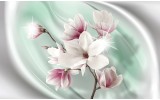 Fotobehang Bloemen, Magnolia | Roze | 312x219cm