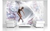 Fotobehang Dansen, ballet | Zilver | 104x70,5cm