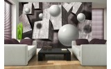 Fotobehang 3D, Modern | Grijs | 104x70,5cm