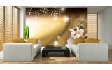 Fotobehang Lelie, Modern | Goud | 152,5x104cm