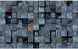 Fotobehang Hout | Blauw | 152,5x104cm