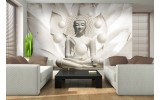 Fotobehang Boeddha, Zen | Wit | 104x70,5cm