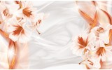 Fotobehang Papier Bloemen, Modern | Oranje | 368x254cm