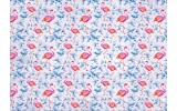 Fotobehang Papier Flamingo, Bloemen | Roze | 254x184cm