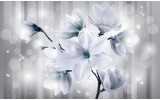Fotobehang Vlies | Magnolia | Grijs, Turquoise | 368x254cm (bxh)