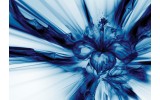 Fotobehang Vlies | Abstract | Blauw, Wit | 368x254cm (bxh)