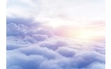 Fotobehang Vlies | Wolken | Paars, Blauw | 368x254cm (bxh)