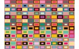 Fotobehang Vlies | Kleurrijk, Design | Geel | 368x254cm (bxh)