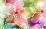 Fotobehang Bloemen | Roze, Paars | 104x70,5cm