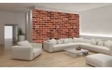 Fotobehang Brick | Rood, Bruin | 152,5x104cm