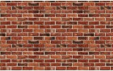 Fotobehang Vlies | Brick | Rood, Bruin | 368x254cm (bxh)