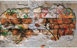 Fotobehang Papier Graffiti | Oranje | 368x254cm
