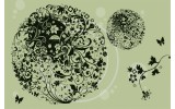 Fotobehang Bloemen | Groen | 152,5x104cm