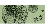 Fotobehang Bloemen | Groen | 250x104cm